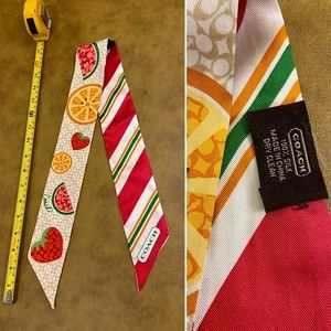 Coach Silk Neck Scarf ~34”